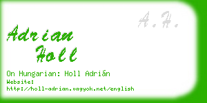 adrian holl business card